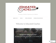 Tablet Screenshot of educatedcoaches.com